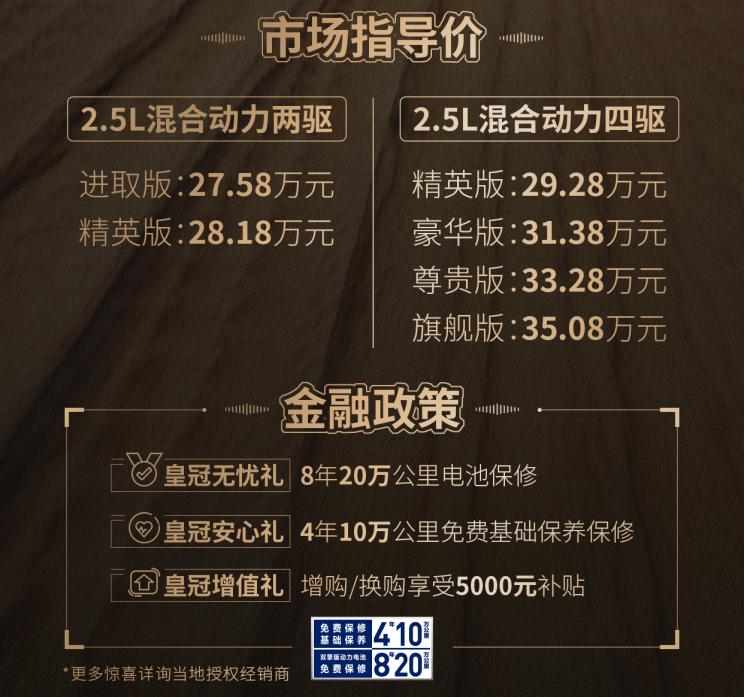 一汽豐田皇冠陸放正式上市，售價27.58-35.08萬元