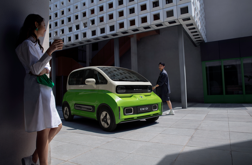 宝骏kiwi ev,微型电动车新物种,时尚出街新神器