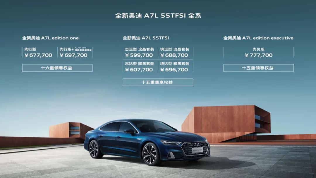 上汽奧迪進(jìn)入新階段，全新A7L以59.97萬(wàn)起的價(jià)格開(kāi)啟預(yù)售