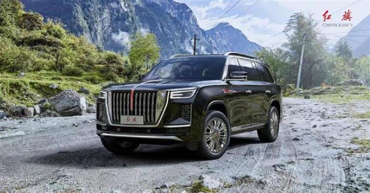 红旗旗舰suv ls7实车亮相,是库里南那味?