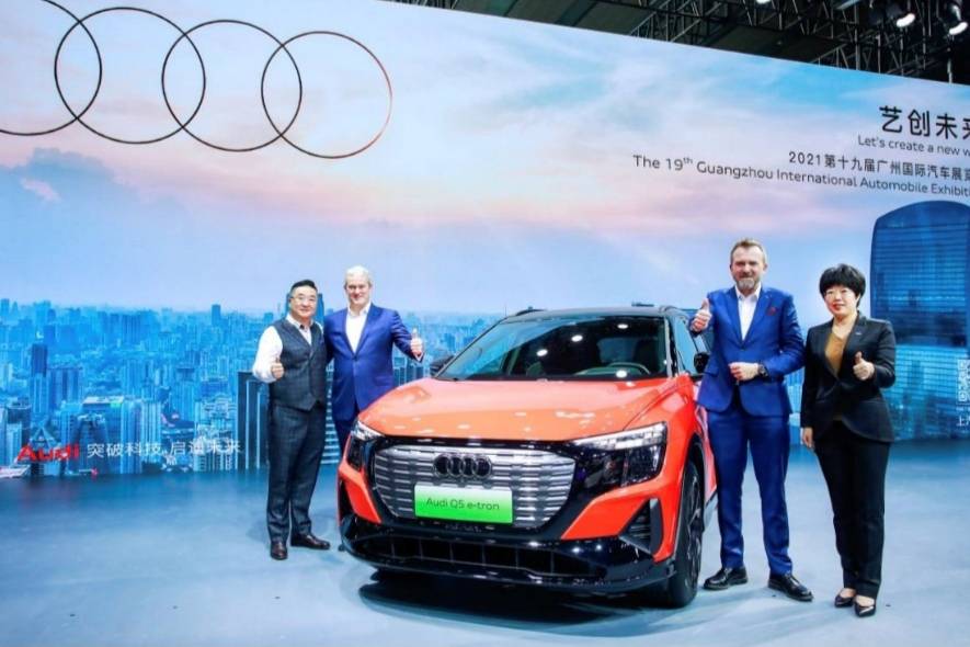 上汽奧迪首款豪華純電SUV Q5 e-tron亮相廣州車展