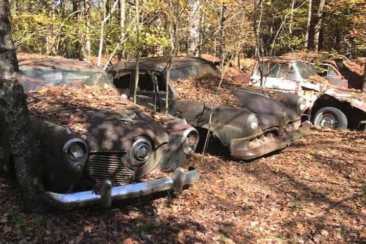 超4000辆老爷车正在被自然侵蚀，探访美国森林里的汽车坟场