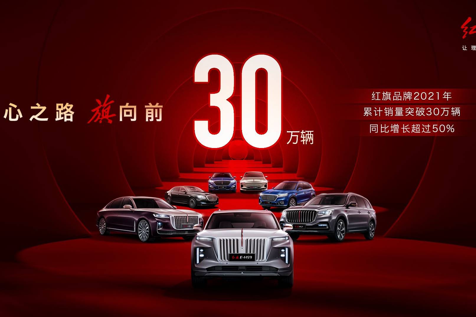 新紅旗2021年銷量突破30萬 車主已達(dá)60萬