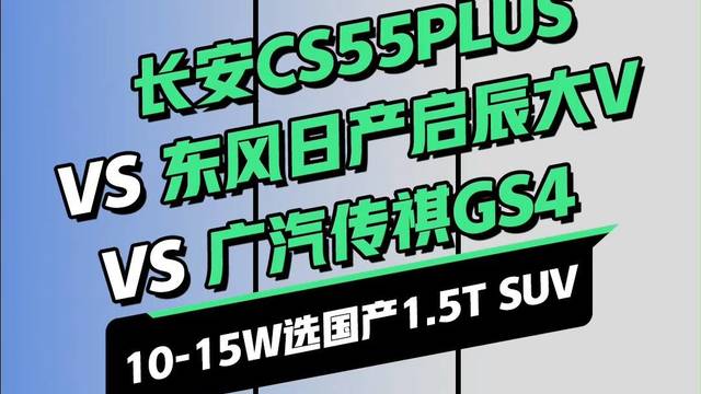 国产1.5T紧凑型SUV三车对比