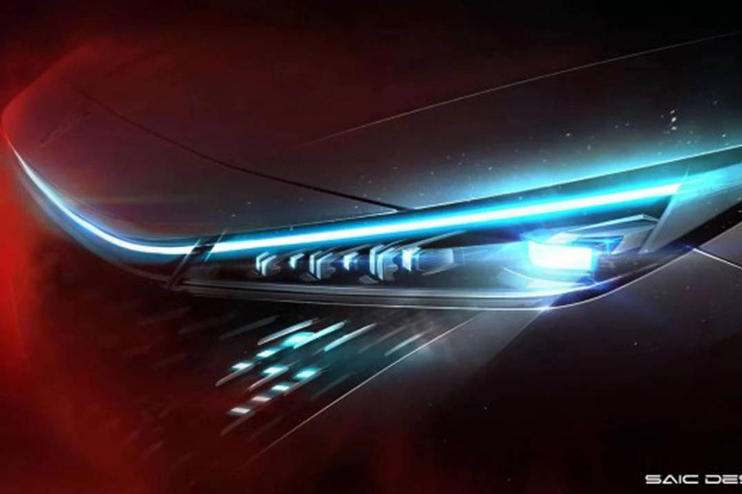 第三代荣威RX5最新预告图 车头配贯穿式LED灯带