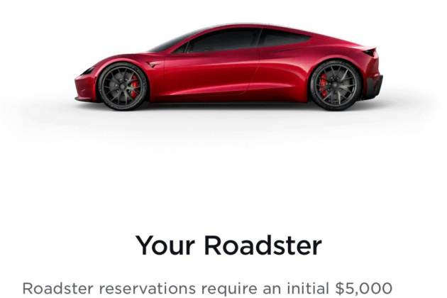 特斯拉跑车Roadster重新开放预订