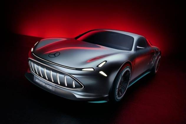 梅赛德斯Vision AMG纯电动概念车发布，外观科幻！