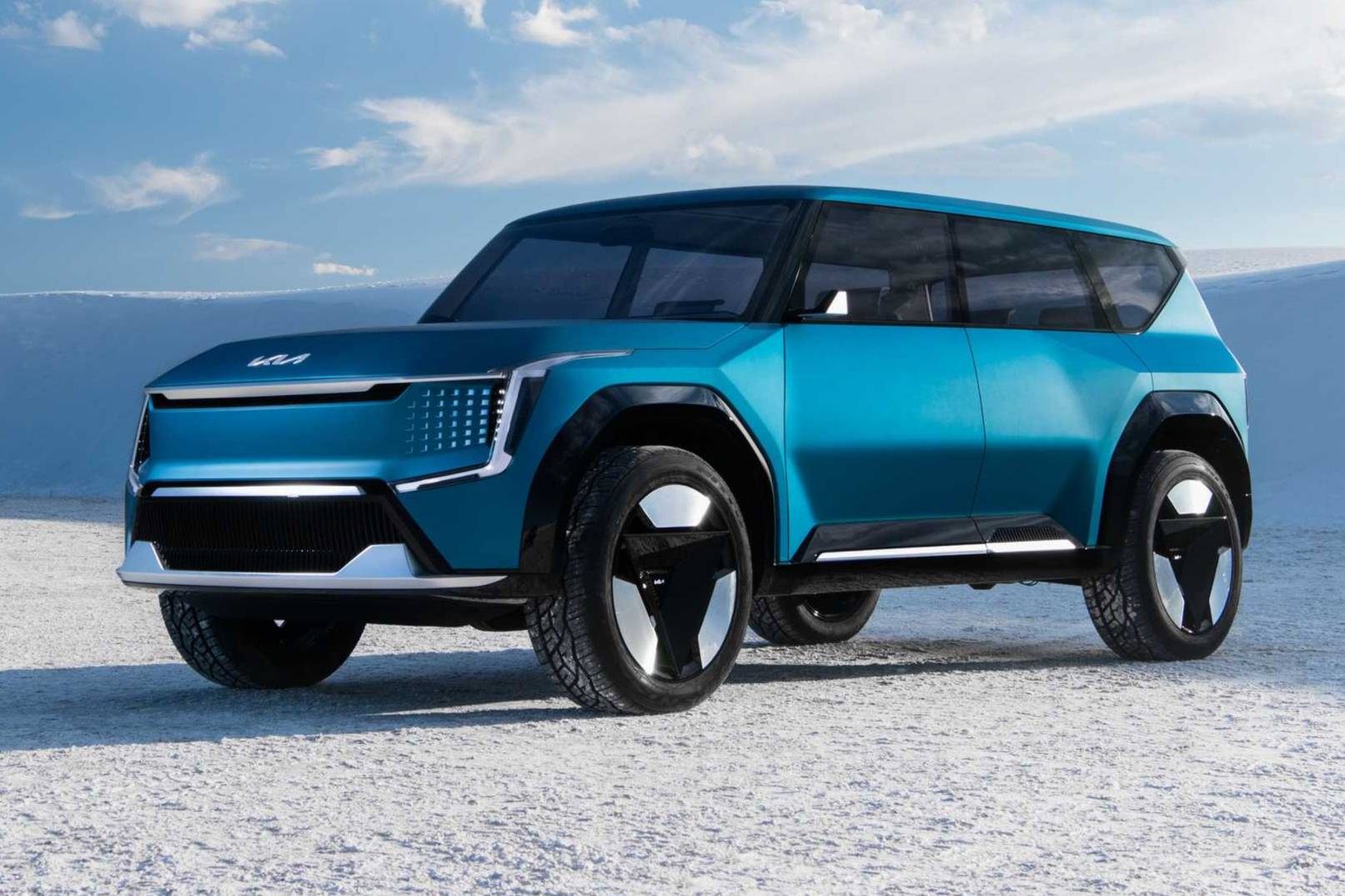 2023年發(fā)布 起亞EV9諜照曝光 接近量產版