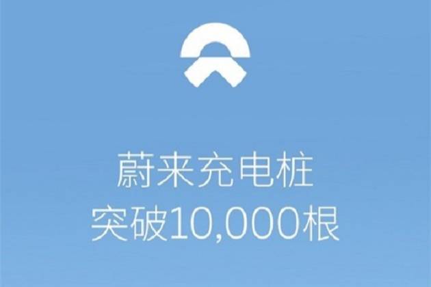 蔚來充電樁建設總數突破10000根