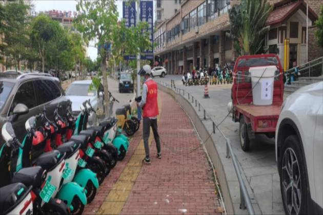 人民出行共享電單車嚴格消殺，配合海南疫情防控