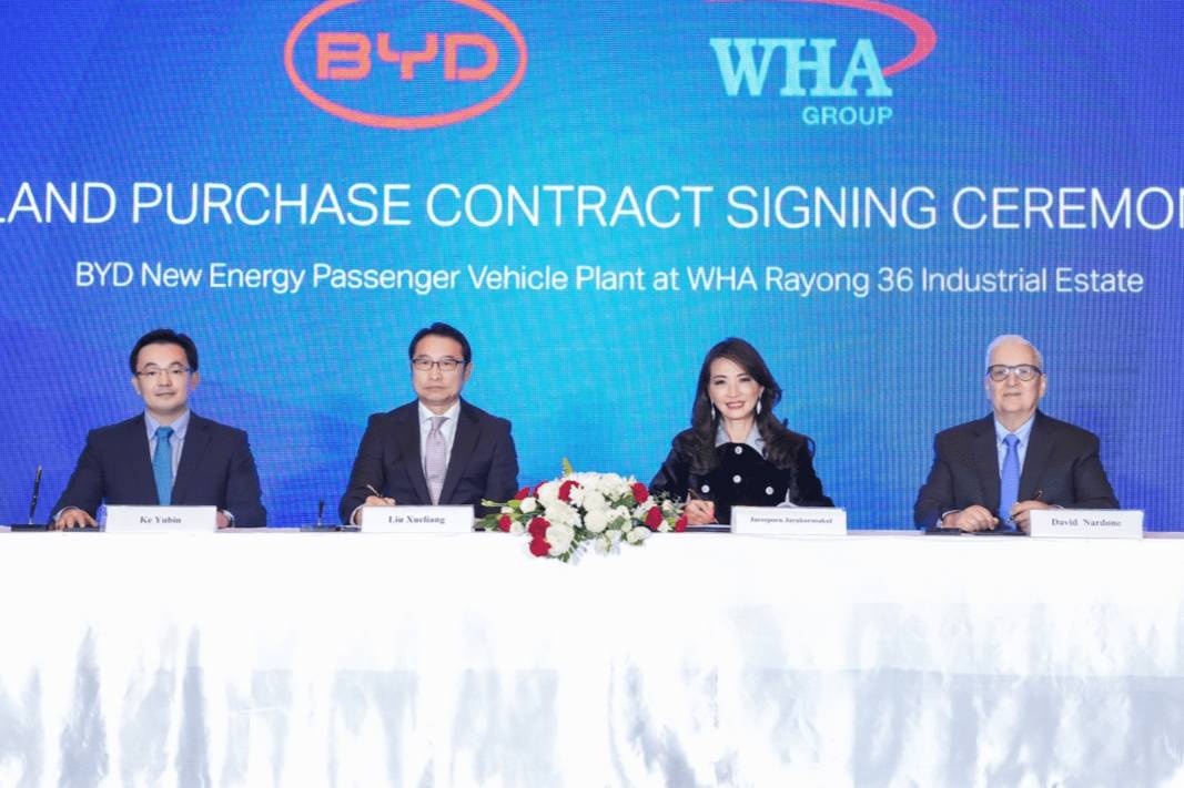 比亚迪签约泰国WHA工业园 加速布局海外市场