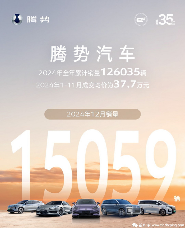 2024全年销量超12万辆，腾势真的超越了BBA