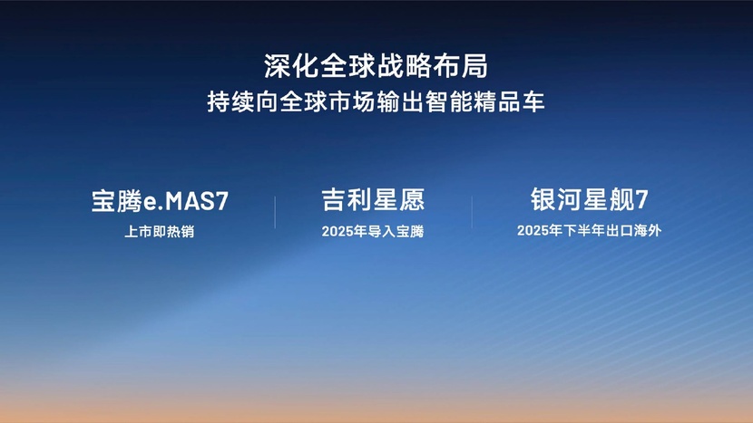 吉利271万辆的年销目标：银河将推5款新车，挑战百万销量