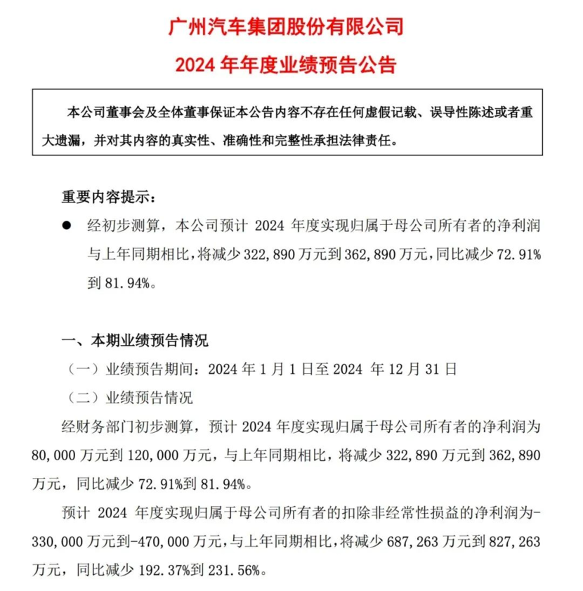 广汽、特斯拉等车企公布2024年营收，卖得多不一定赚得多？