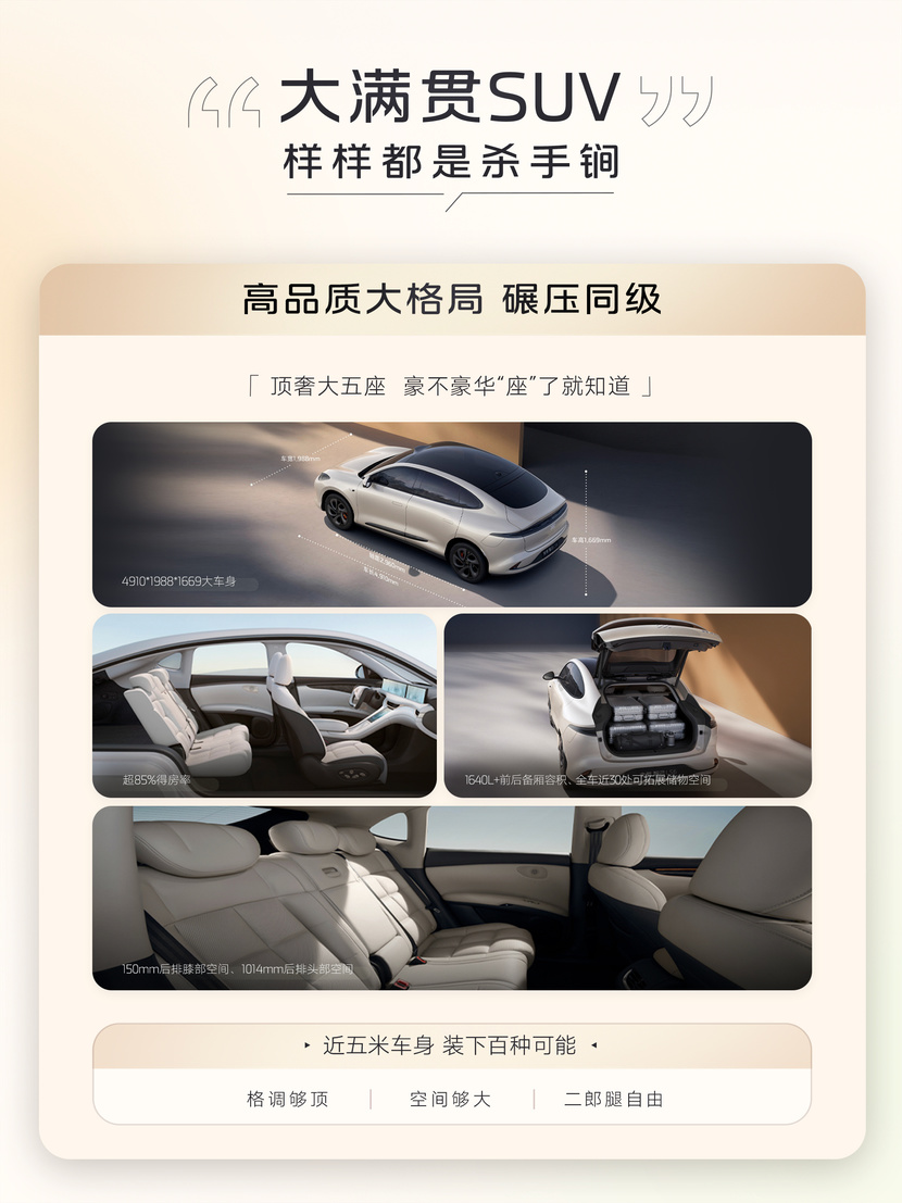 “满配SUV”全新智己LS6剧院版上市