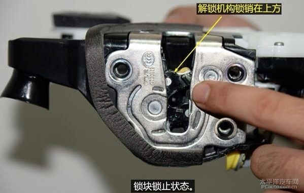 车门锁结构                                