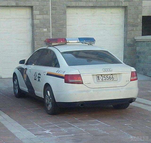 奥迪警车,太罕见了