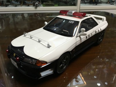 1/18 autoart 日产r32 gtr 日本神奈川县警车