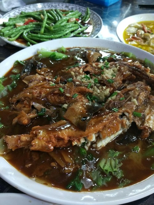 #签到爆美食#在江苏浏河镇江海河三鲜,美食最这是盖州有特色什么图片