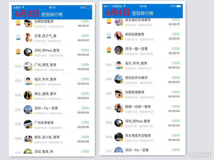 签到排名_签到表(3)