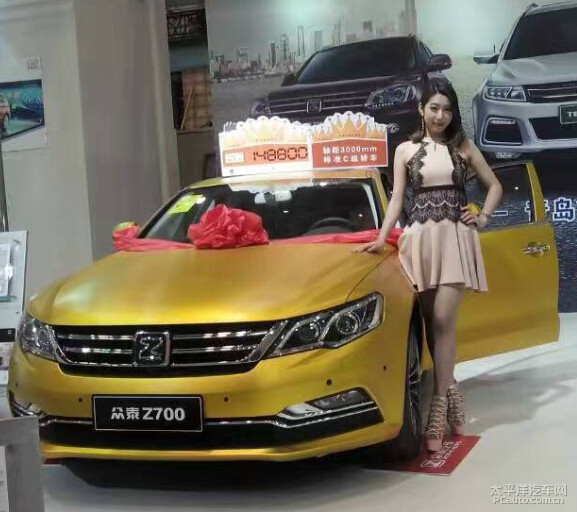 美女相伴众泰z700