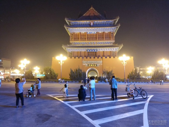 古都平阳鼓楼大街美丽夜景