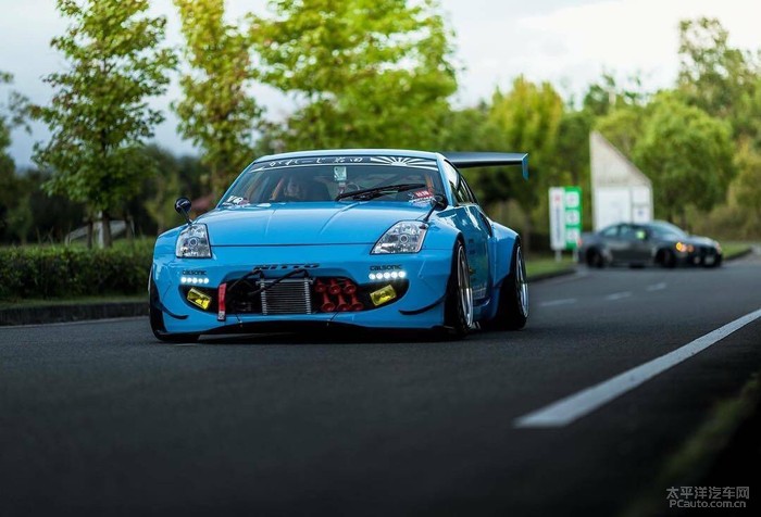 日产350z改装rocket bunny 火箭兔宽体包围 戳论坛名?