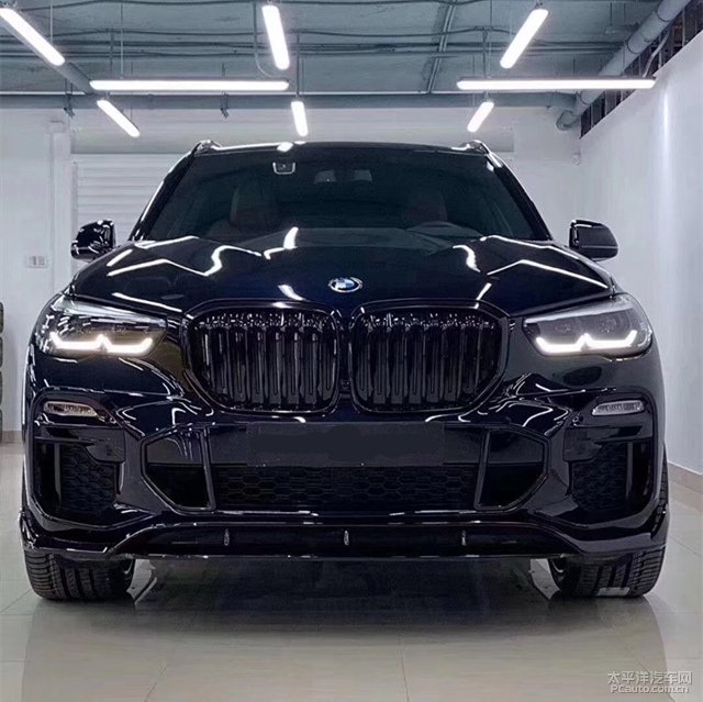 19新款宝马x5 g05改装黑武士小包围套件前唇后唇侧裙中尾翼顶翼
