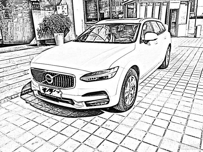 沃尔沃的素描画