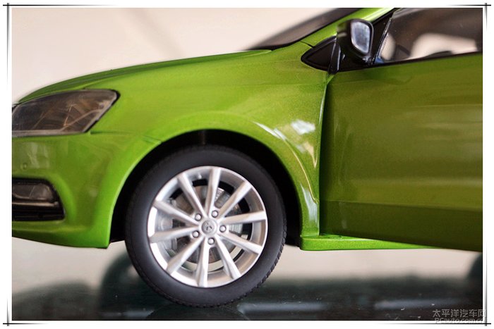 newpolo1:18绿色车模赏析
