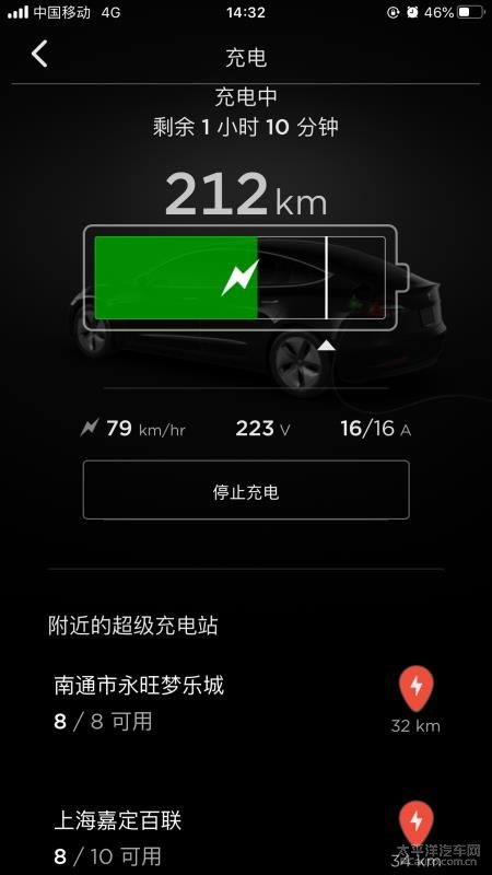 特斯拉mode3安装途美达380v11kw三相交流充电桩5个小时充满