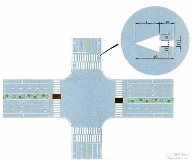 行人左右分到的人行横道线 行人左右分到的人行横道线