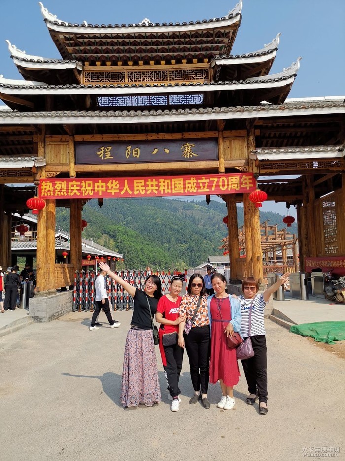 建国70周年广西阳朔程阳龙胜红岩竹海游满7天