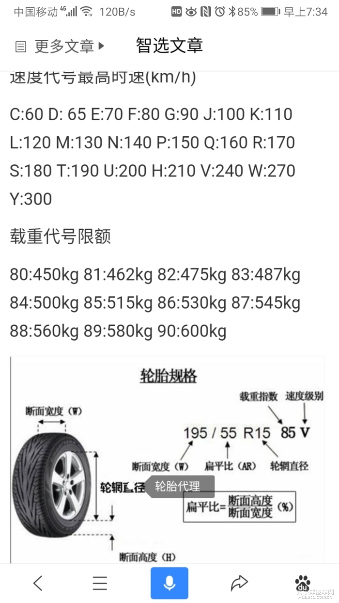 传祺gs3-轮胎的数字代表什么意思？