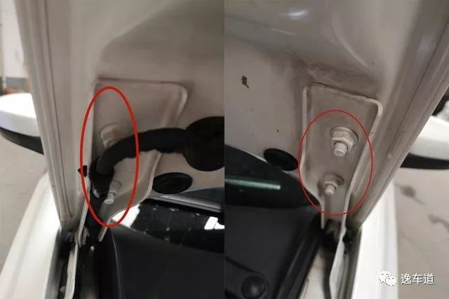 打眼一看引擎盖螺丝似乎很正常,不过真的如此吗?