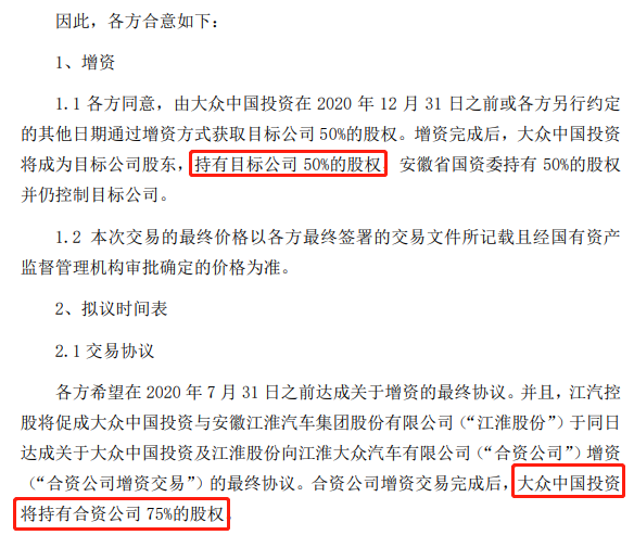 股價10天漲7成，大眾收購江淮汽車圖啥？