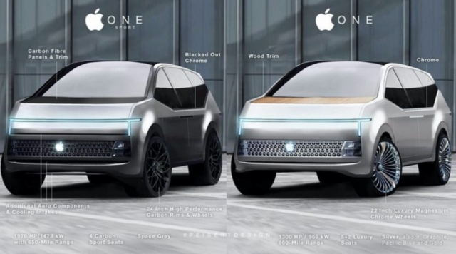 Apple ONE 蘋(píng)果概念車(chē)假想圖曝光