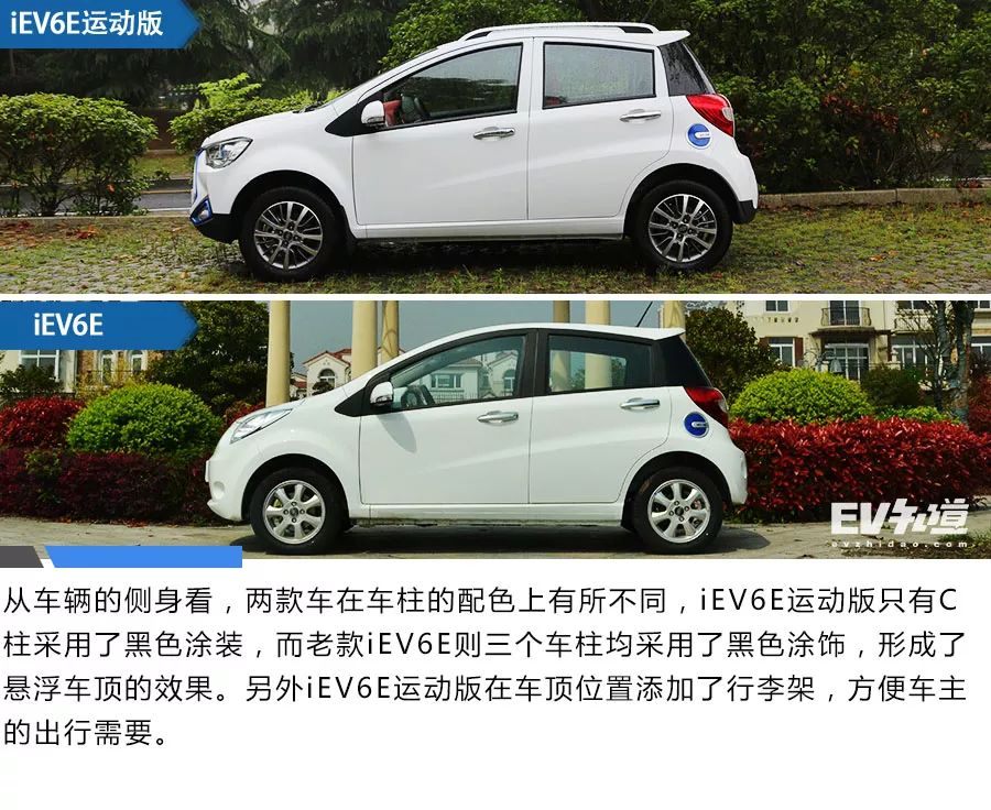 颜值续航双提升 江淮iev6e运动版对比江淮