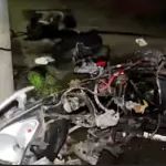 監(jiān)拍：18歲男子駕車撞死40歲騎士機(jī)車解體噴飛！