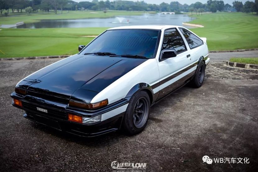 情怀贴!熊猫色的toyota ae86 sprinter t