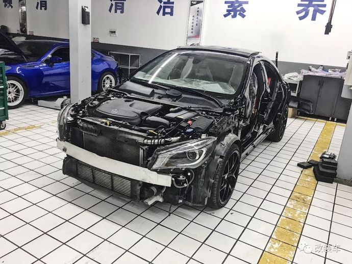 高中时入撩妹神车奔驰CLA,如今打造成超帅宽v高中文艺蜀元旦河高中图片