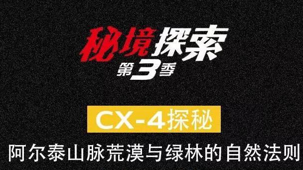 CX-4探秘阿尔泰山脉荒漠与绿林法则