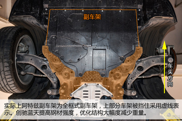 做工用料厚实 马自达阿特兹底盘实拍解析