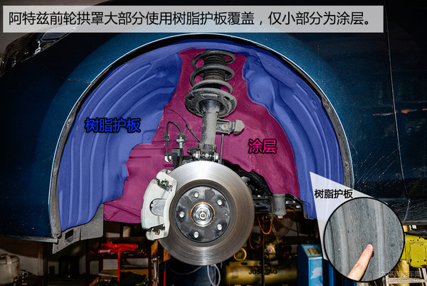 做工用料厚实 马自达阿特兹底盘实拍解析