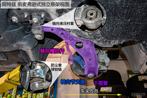 做工用料厚实 马自达阿特兹底盘实拍解析