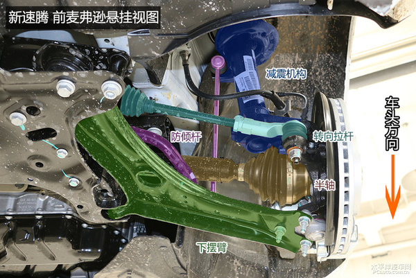 底盘工整用料足 一汽大众新速腾底盘解析
