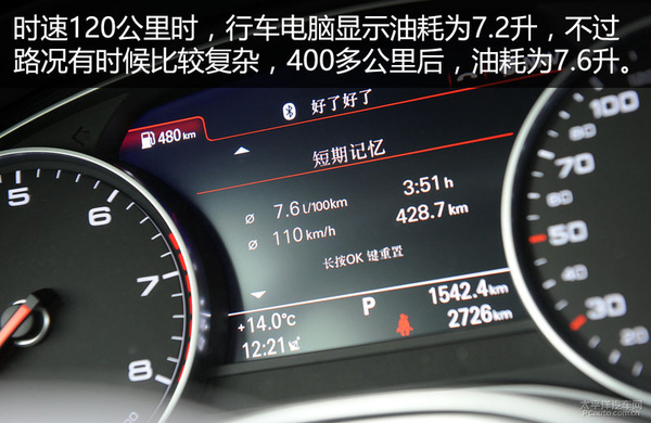 一箱油跑1000公里奧迪a6l18t油耗測試