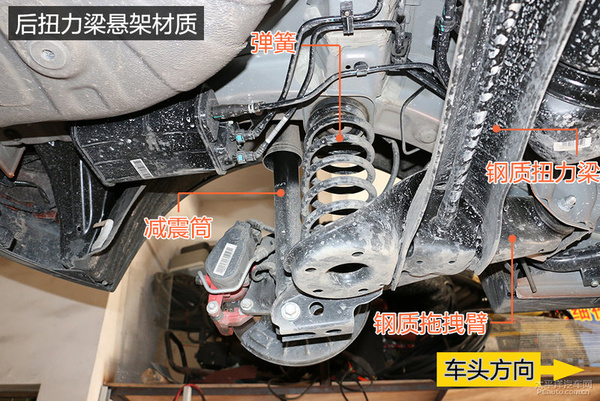 底盘扎实无感 吉利帝豪GS底盘实拍解析