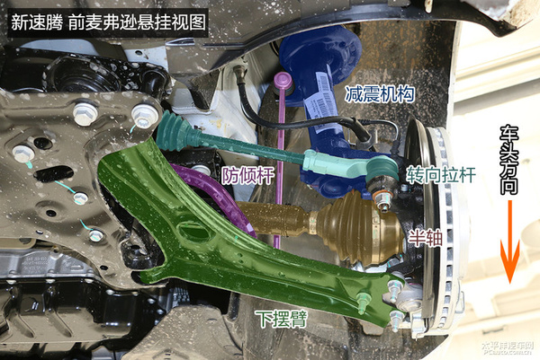 底盘工整用料足 一汽-大众新速腾底盘解析