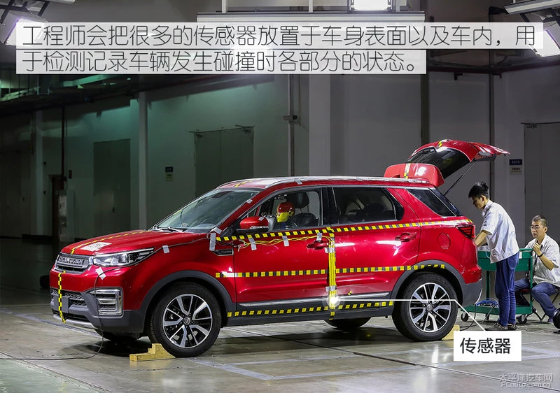 美国标准撞中国车 记长安CS55侧碰测试